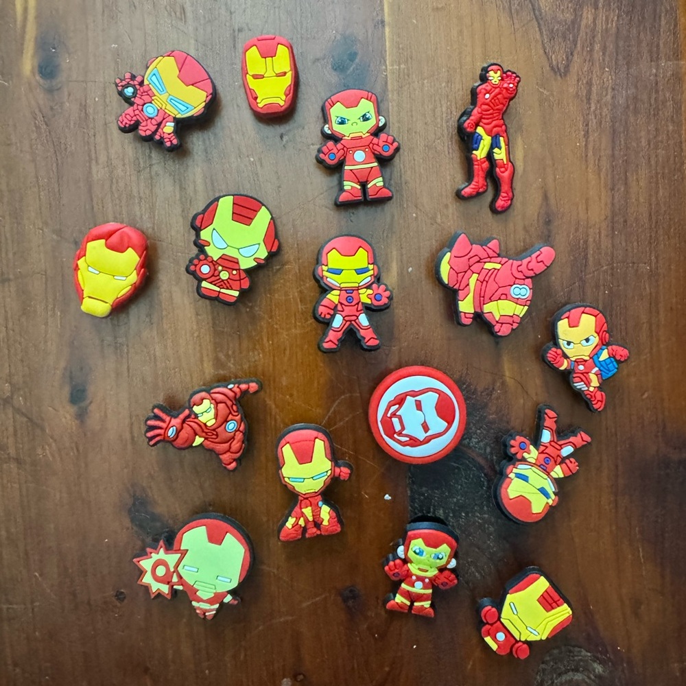 Iron Man shoe charms